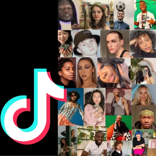Grid of TikTok creators an agency can manage on MuziQ